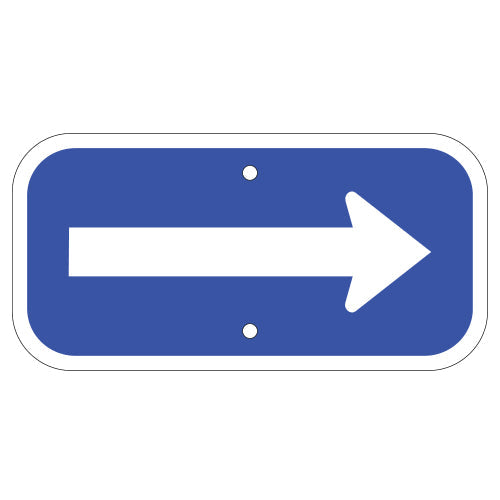 Arrow Sign, Blue