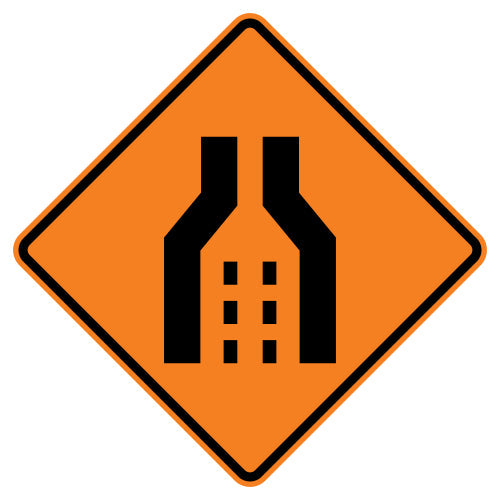 Dual Merge Symbol Sign