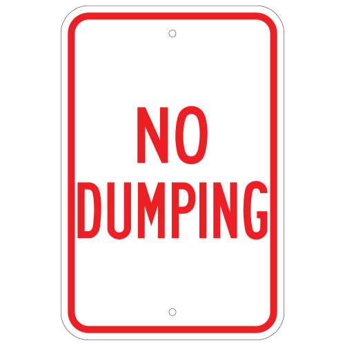 No Dumping Sign