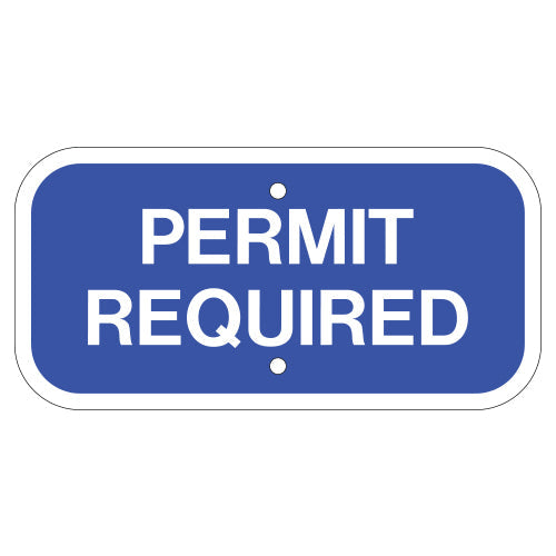 Permit Required Sign