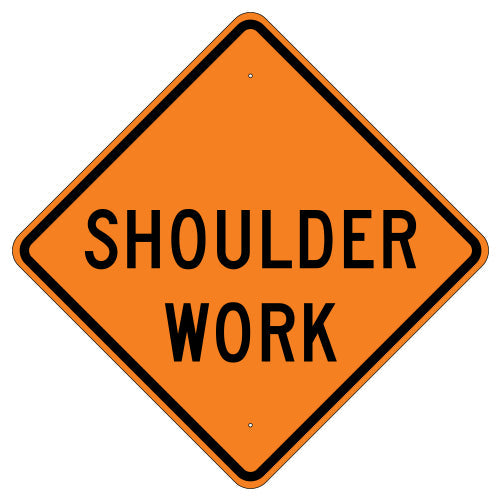 Shoulder Work Sign