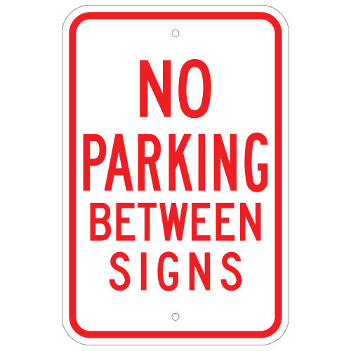 No Parking Between Signs