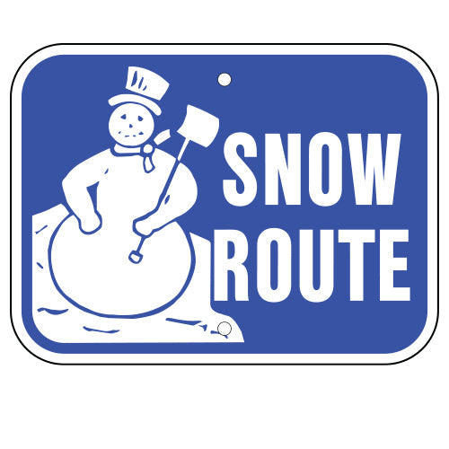 Snow Route Sign