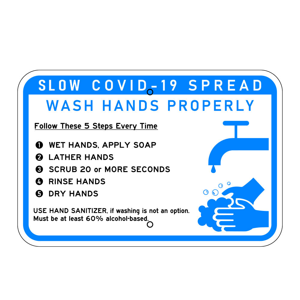 COVID-19 Hand Washing Sign