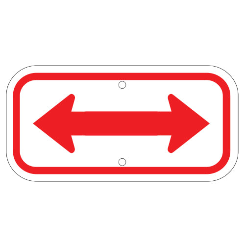Double Arrow Sign, Red